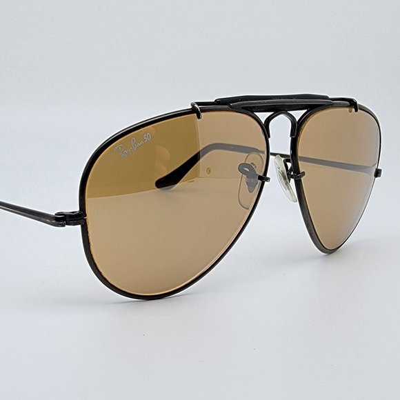 Ray-Ban B&L W0510 The General Black Chrome Frame RB-50 Lens Sunglasses 58-14 - Picture 6 of 15